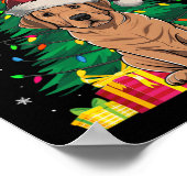 Poster Doux moche sapin de Noël éclatant Labrador Chien S (Coin)