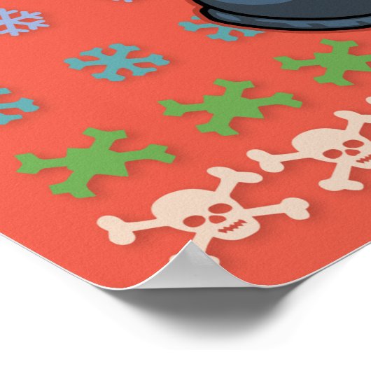 Poster Doux moon Père Noël (Coin)