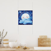 Poster Doux Rêves Ciel de Nuit Bleu (Cuisine)