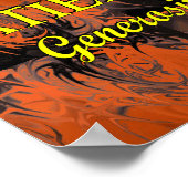 Poster Douze fruits (flammes dansantes) (Coin)