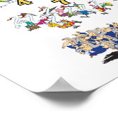 Poster douze jours chansons de noël dessin animé (Coin)