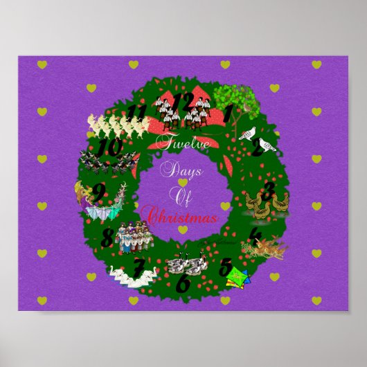 Poster Douze jours de Noël (Devant)