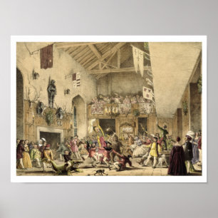 Poster Douzième Night Revels in the Great Hall, Haddon Ha