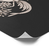 Poster Dove Elegant Monogramme Initiale C  (Coin)