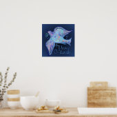 Poster Dove of Peace Midnight Print (Cuisine)
