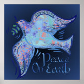 Poster Dove of Peace Midnight Print (Devant)