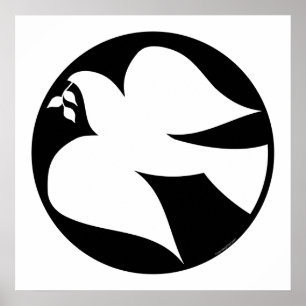 Poster Dove of Peace Sign