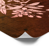 Poster Dove On Branch Oiseau Motif Art (Coin)