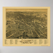 Poster Dover, NH Panoramic Map - 1888 (Devant)