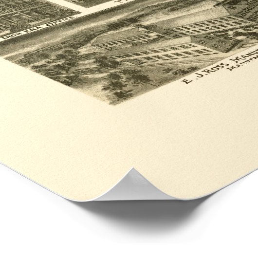 Poster Dover, NJ Panoramic Map - 1903 (Coin)