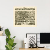 Poster Dover, NJ Panoramic Map - 1903 (Bureau à domicile)