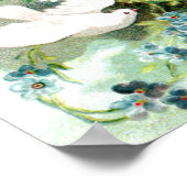 Poster Doves, Cupidon, Clé et Coeur Vintage Valentin (Coin)