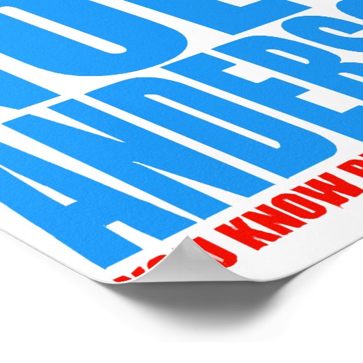 Poster Down Goes Anderson (Coin)