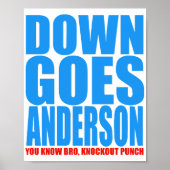 Poster Down Goes Anderson (Devant)