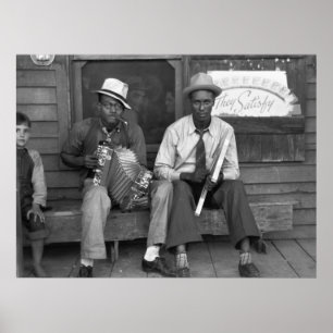 Poster Down Home Music, 1938