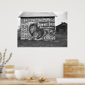 Poster Downie Bros Circus : 1936 (Cuisine)