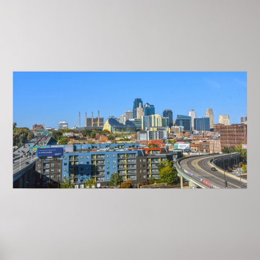 Poster Downtown Kansas City, Missouri View (Devant)