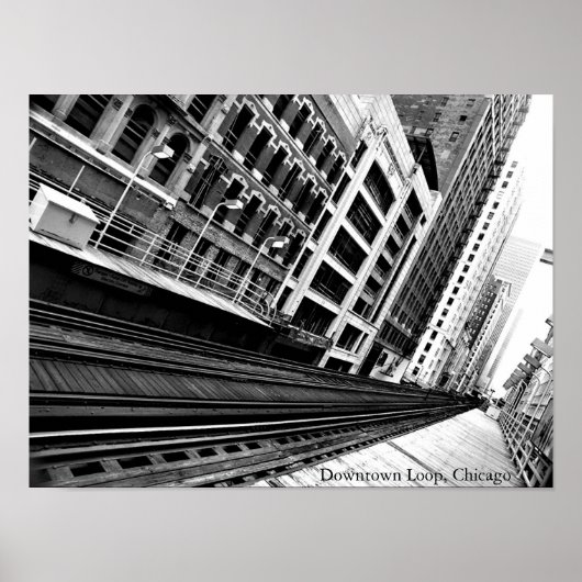 Poster Downtown Loop, Chicago (Devant)