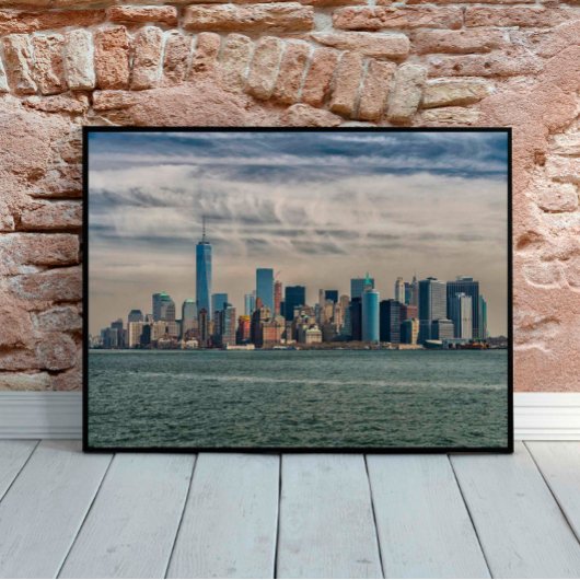 Poster Downtown Manhattan View, photo Pittoresque