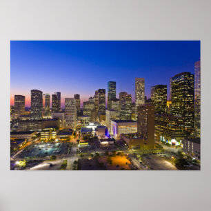 Poster Dowtown Houston
