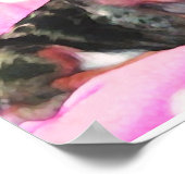 Poster doxie rose (Coin)