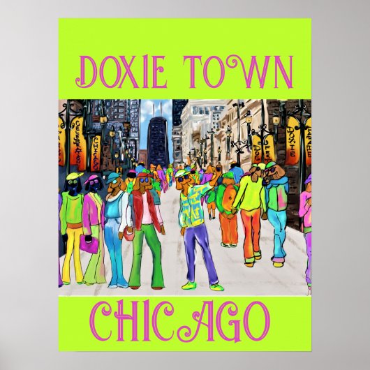Poster Doxie Town Chicago (Devant)