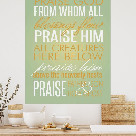 Poster Doxology (Cuisine)