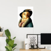 poster DR.035 Golden Retriever (Bureau à domicile)