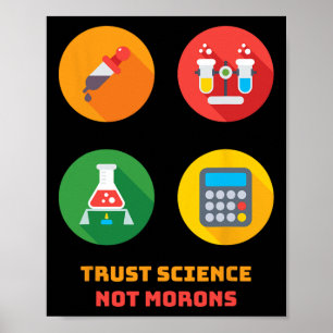 Poster Dr Anthony Fauci Faites Confiance à la Science Pas