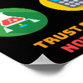 Poster Dr. Anthony Fauci Trust Science Not Morons Retro V (Coin)