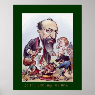 Poster Dr Augustus Broca ~ Pédiatrie/Chirurgie ~ Moloch