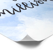 Poster Dr B.J. Palmer Citation Calligraphie Aquarelle (Coin)