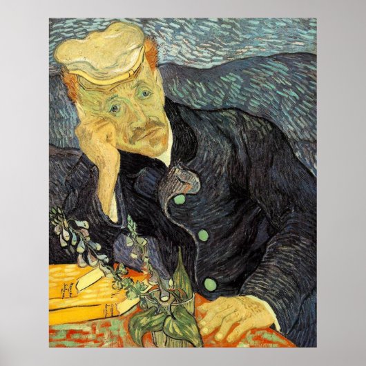 Poster Dr Gachet - Van Gogh - c1890 (Devant)