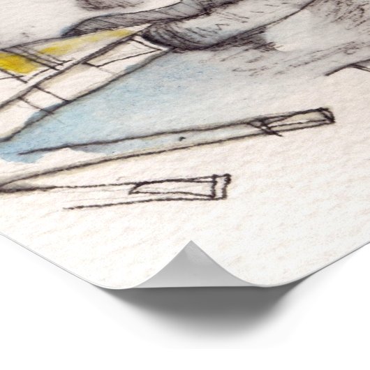 Poster Dr Gonzo comme Hunter S. Thompson (Coin)