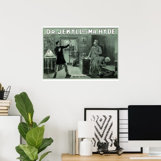 Poster Dr Jekyll et M. Hyde 1880 (Bureau à domicile)