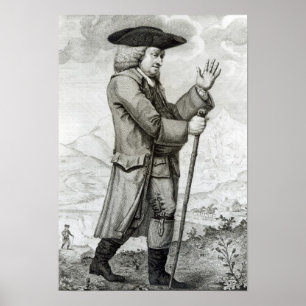 Poster Dr. Johnson dans sa robe de déplacement, 1786
