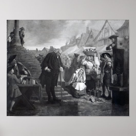 Poster Dr Johnson pénitente sur le marché (Devant)