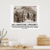 Poster Dr Livingstone, je présume ? (Cuisine)