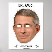 Poster DR Masque d'Halloween FAUCI (Devant)