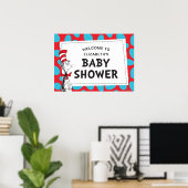 Poster Dr. Seuss | Bébé Fête Chapeau Chaton (Bureau à domicile)