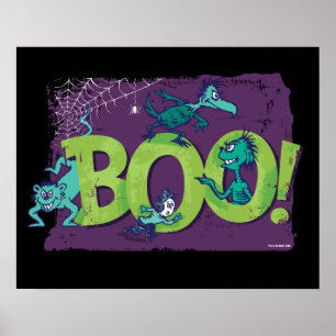 Poster Dr. Seuss BOO! Graphique Halloween