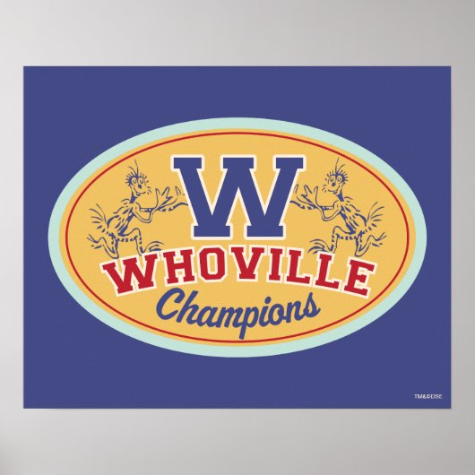 Poster Dr Seuss | Champions Who-ville (Devant)