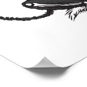 Poster Dr. Seuss | Chat Chapeauté Halloween (Coin)