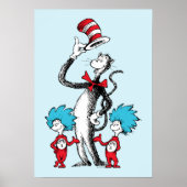 Poster Dr Seuss | Chat dans le Casquette, Chose un & Chos (Devant)