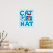 Poster Dr Seuss | Chat dans le logo du Casquette (Cuisine)