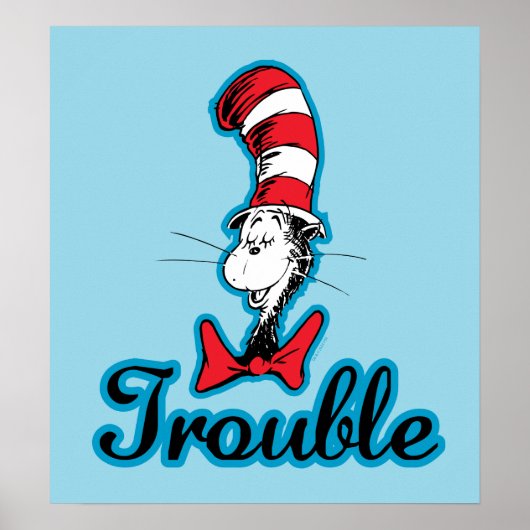 Poster Dr Seuss | Chat dans le problème du Casquette (Devant)
