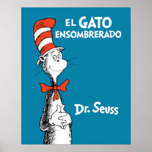 Poster Dr. Seuss El Gato Ensombrerado Espagnol