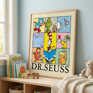 Poster Dr Seuss Graphique Histoires