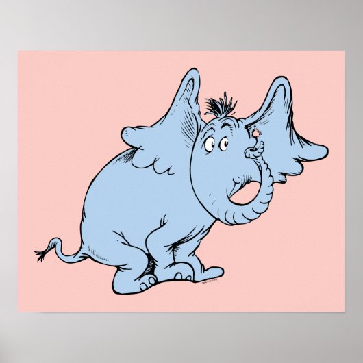 Poster Dr. Seuss | Horton Côté Regard (Devant)