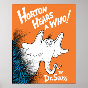 Poster Dr Seuss   Horton Entend un qui livre